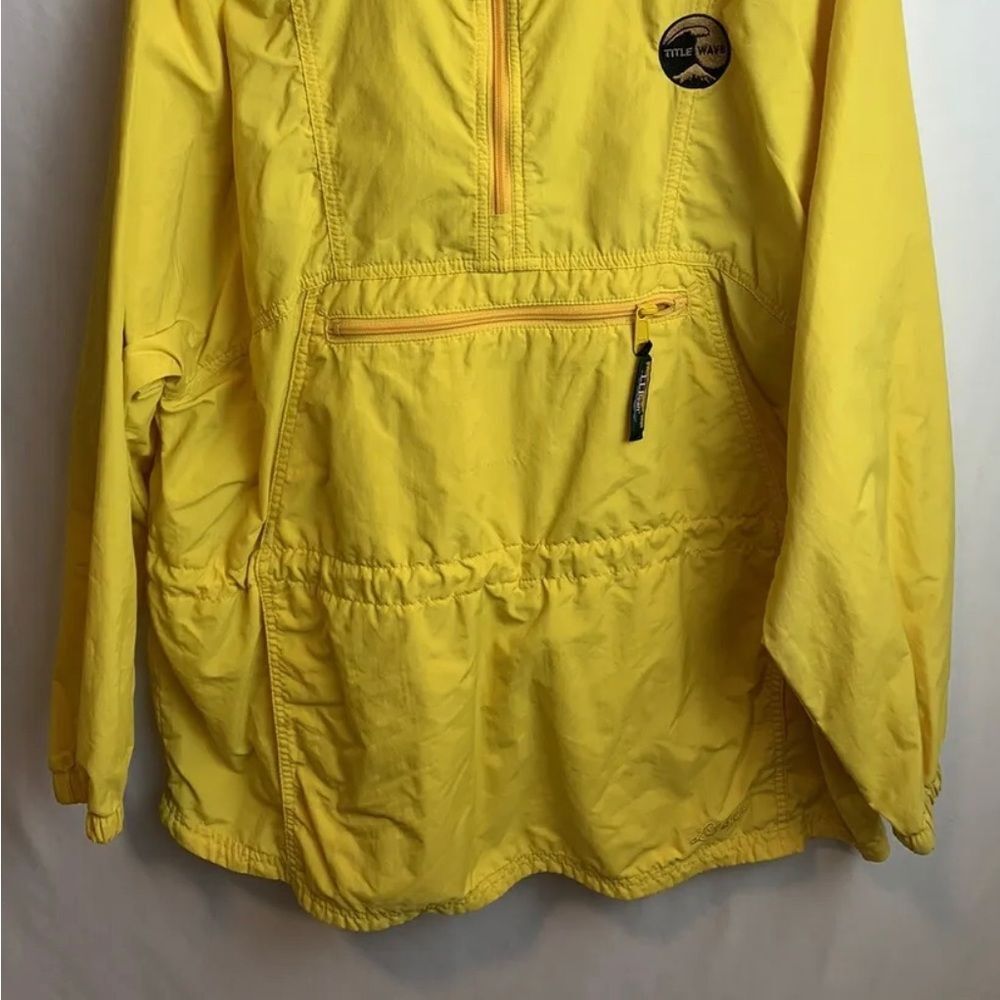 L.L. Bean Womens Yellow Anorak Jacket Size Large - Picture 3 of 9
